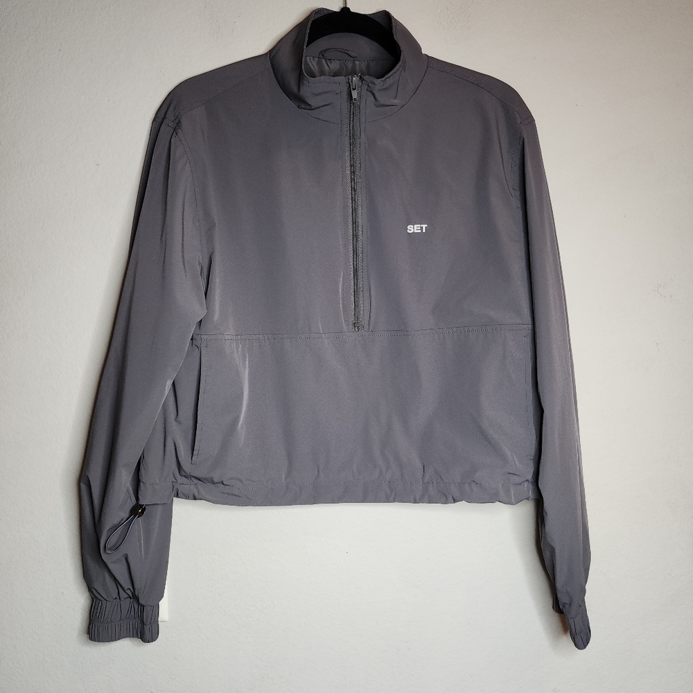 SET Active Gray Half-Zip Pullover